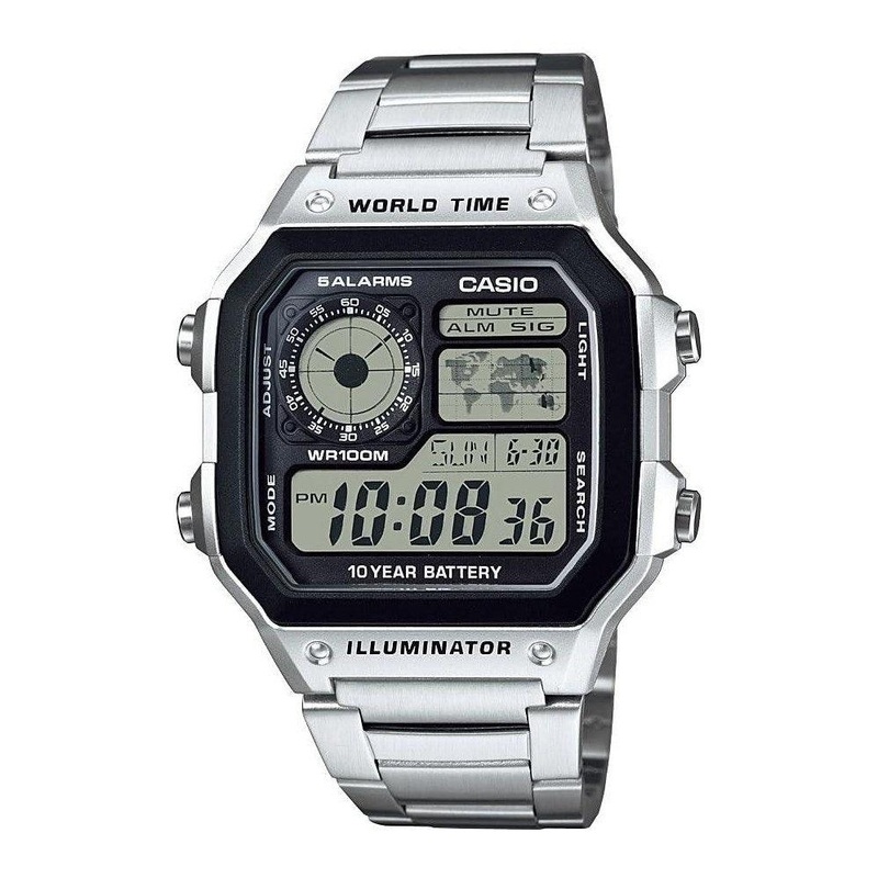 Casio AE1200WH Men’s Digital Watch Silve