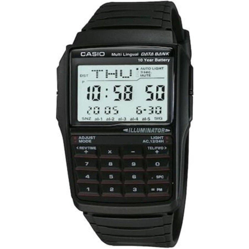 Classic Casio Men’s Vintage DBC32-1A White Digital Data Bank Watch