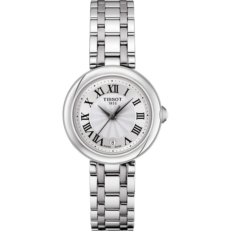 Tissot womens Bellissima 316L stainless steel case Dress Watch Grey (T1260101101300)