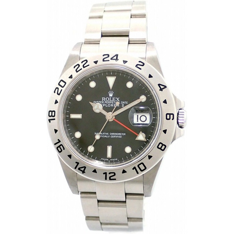 Rolex Oyster Perpetual Explorer II Steel Mens Watch 16570