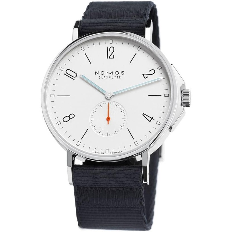 AHOI Automatic White Dial Black Textile Strap Men’s Watch 550