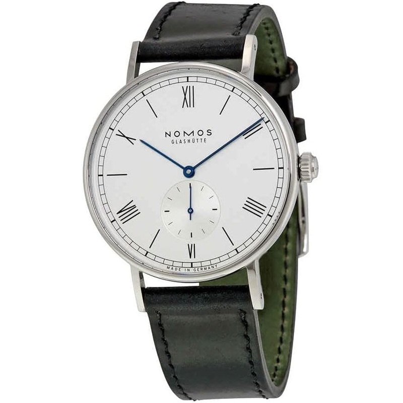 Nomos Ludwig Automatik White Dial Black Leather Mens Watch 251