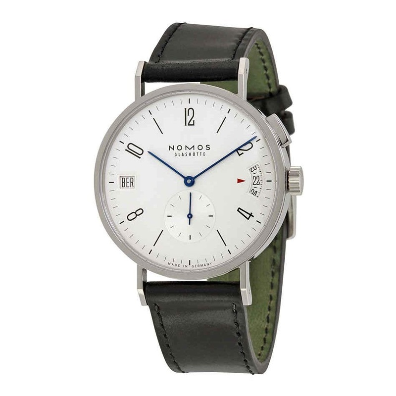 Nomos Tangomat GMT White Dial Black Leather Men’s Watch 635