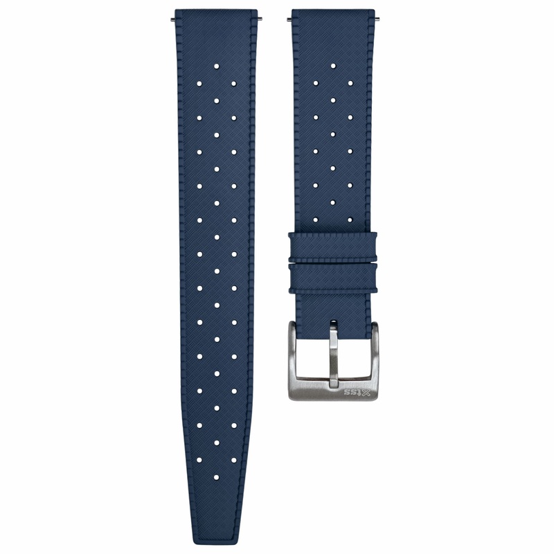 Blue Tropical Rubber Strap