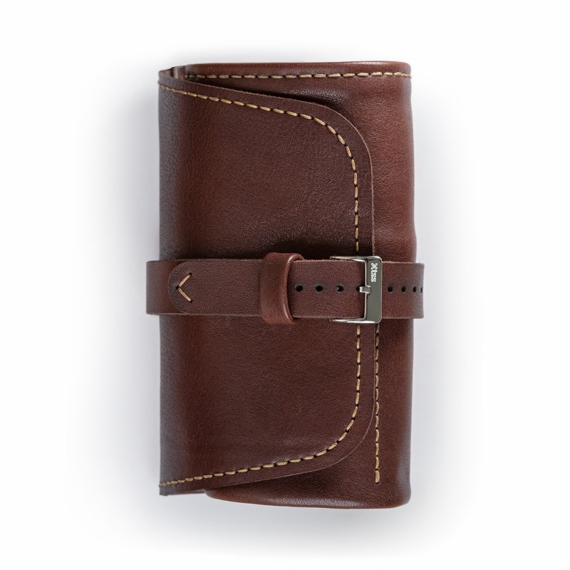 Four Watches Chestnut Leather Roll