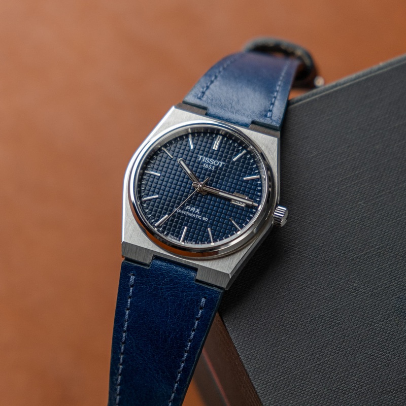 Tissot PRX 40mm Customizable Leather Watch Strap