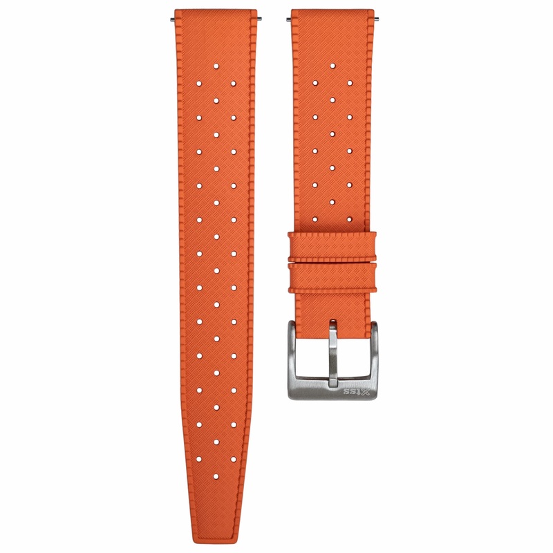 Orange Tropical Rubber Strap