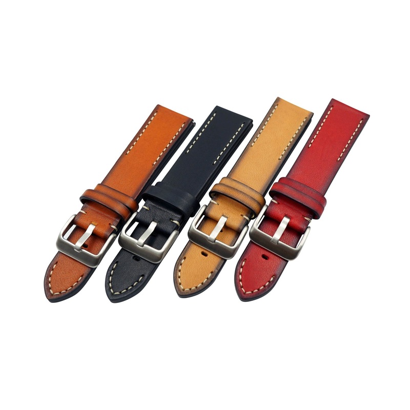 Vintage Genuine Leather Hand Painted Thick Watch Band