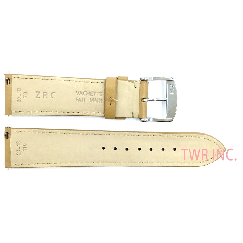 ZRC 301 Beige Genuine Leather 16mm-22mm Watch Band