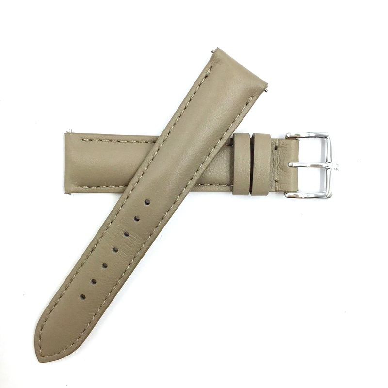 ZRC 301 Taupe Genuine Leather 16mm-22mm Watch Band