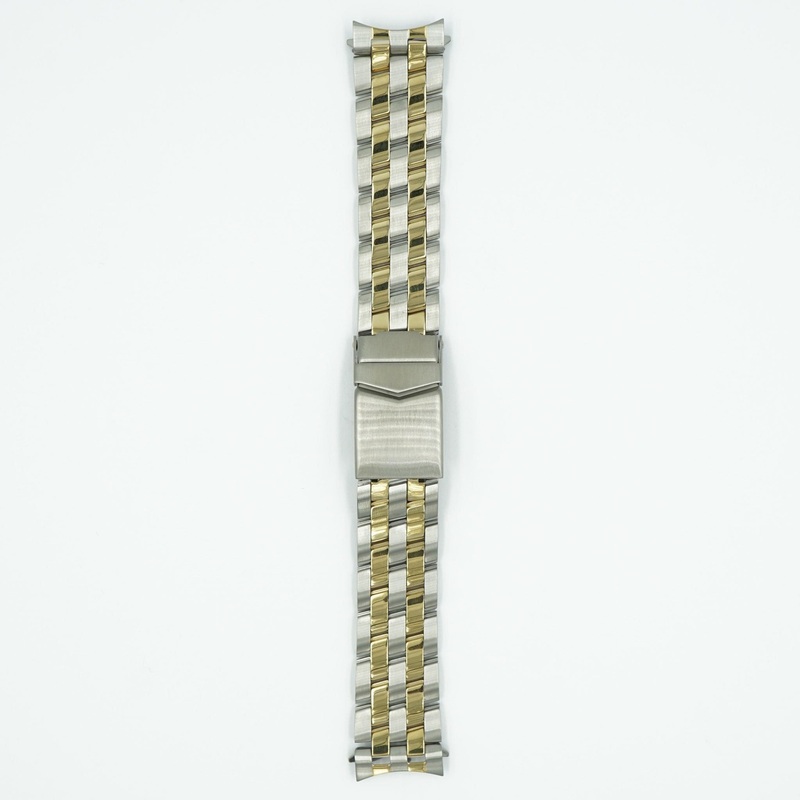 20mm Dual Tone Watch Bracelet – Pilot