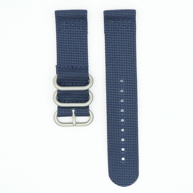 Two Piece Ballistic Nylon Watch Strap – Navy
