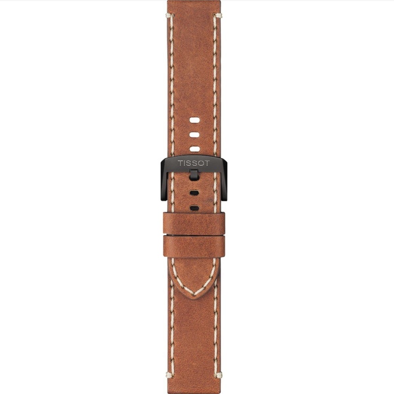 TISSOT CHRONO XL TAN 22MM LEATHER STRAP Tan
