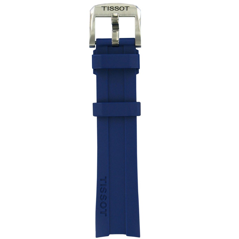 Tissot Strap T603038014 PRC 200 Blue Silicone Rubber 19mm Blue