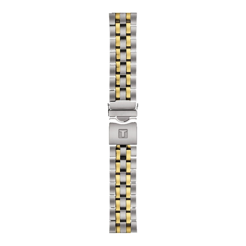 Tissot Stainless Steel Grey/Yellow Watch Bracelet T605043456 Dual Tone
