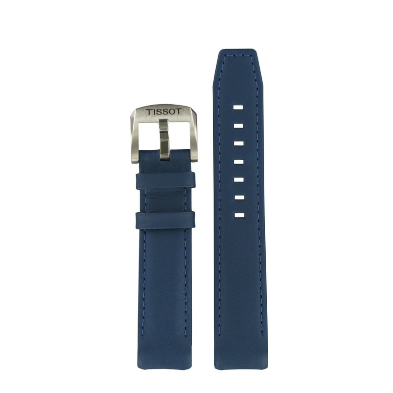 Tissot Strap T600036937 T-Touch Solar Blue Leather Strap 18mm Blue