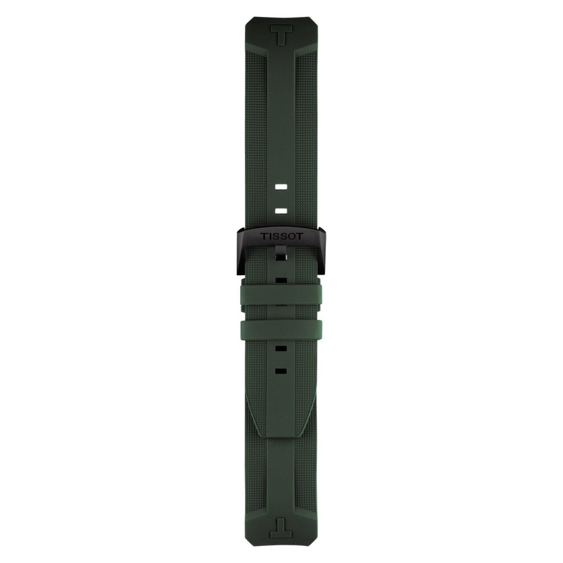 Tissot Strap T603040810 T-Touch Solar ll Green Silicone Rubber Strap 22mm Green
