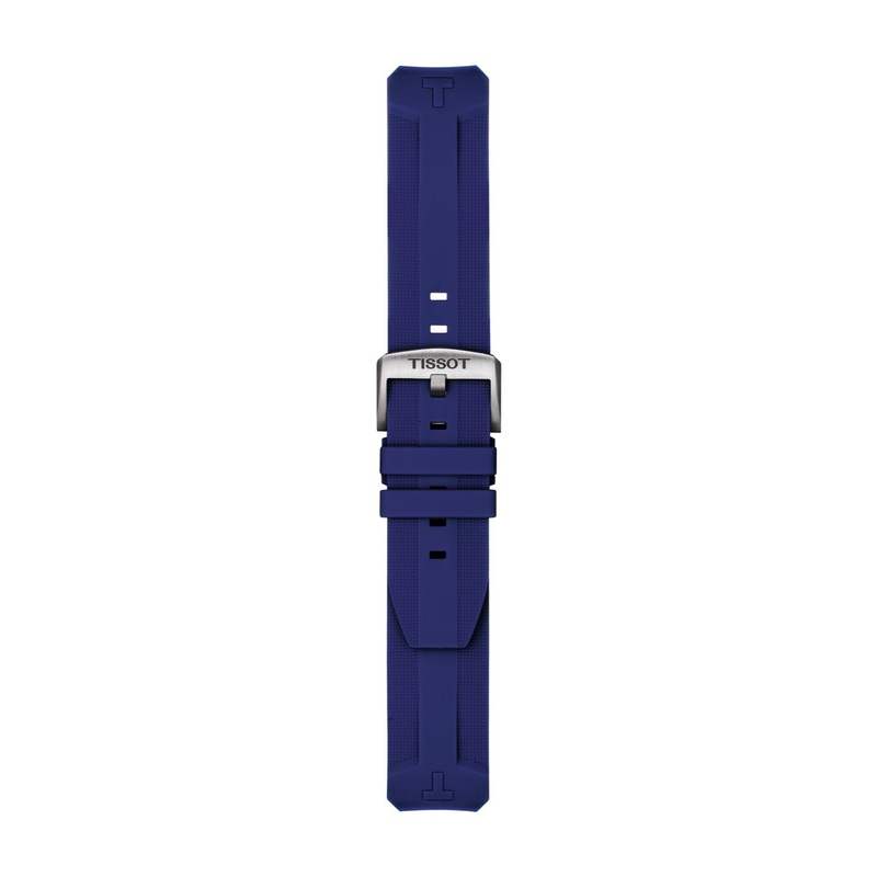 Tissot Strap T603040932 T-Touch Solar Blue Silicone Rubber Strap 22mm Blue