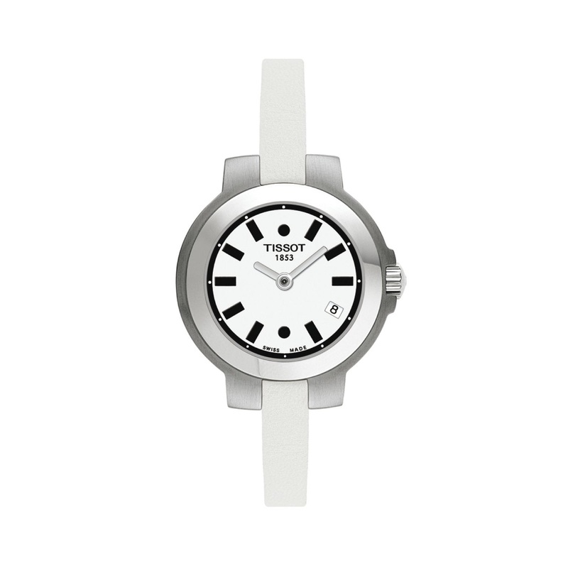 Tissot 6mm Spicy White Leather Strap White