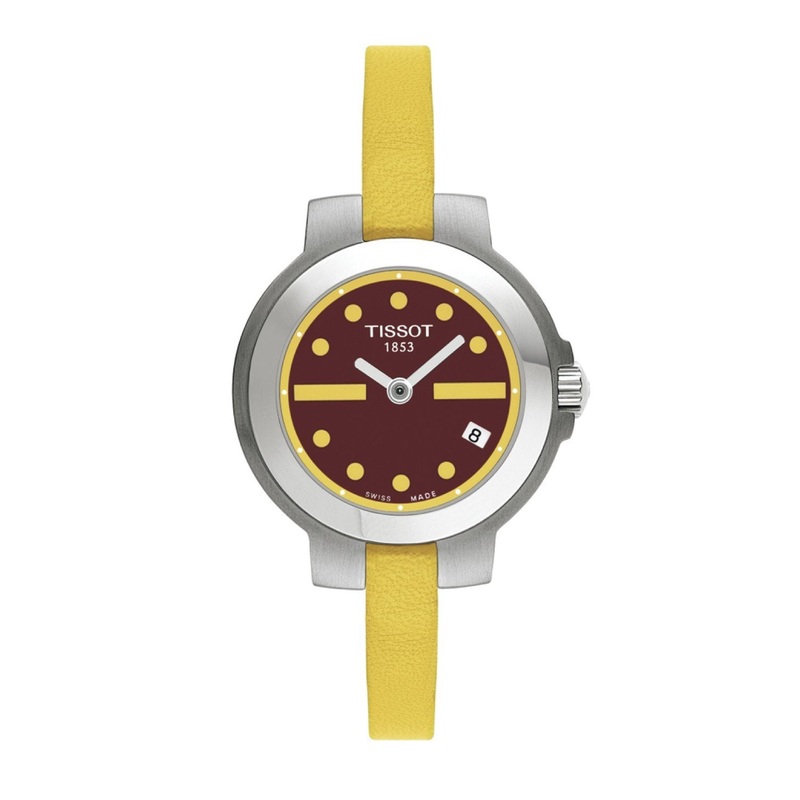 Tissot 6mm Spicy Yellow Leather Strap Yellow
