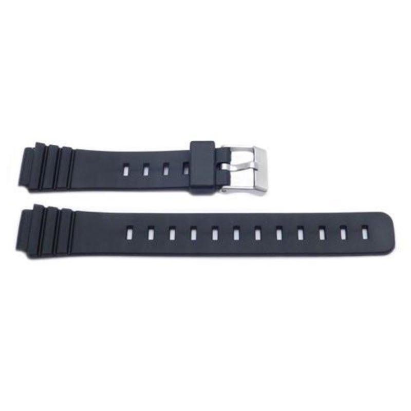 Black Casio Style 14mm Watch Strap P3009 Black