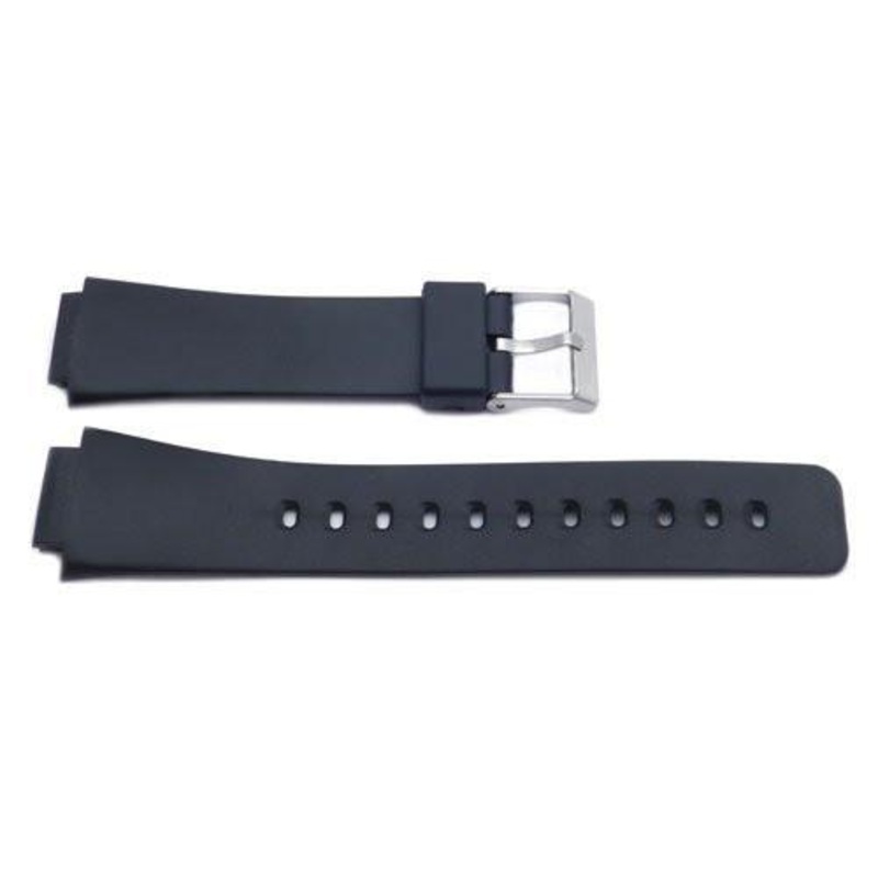 Black Casio Style 16mm Watch Strap P3039 Black
