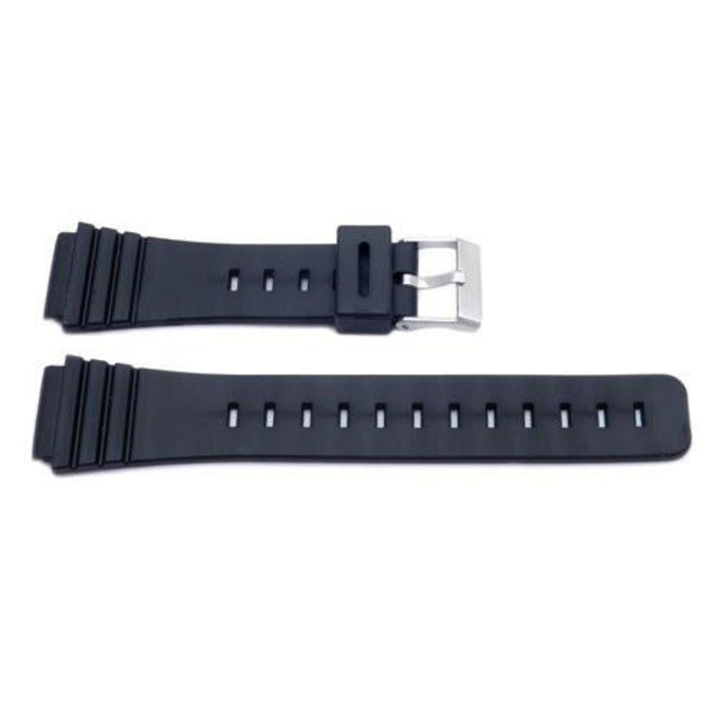 Black Casio Style 18mm Watch Band P3018 Black
