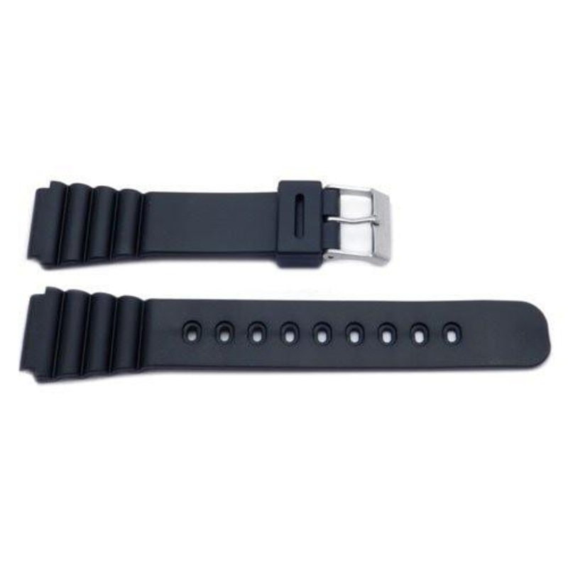 Black Casio Style 18mm Watch Strap P3021 Black