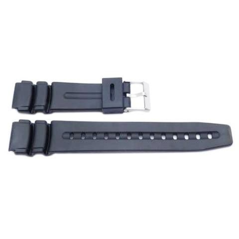 Black Casio Style 19mm Watch Band CA-1899 Black