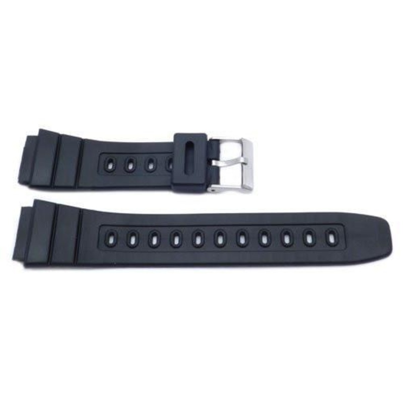 Black Casio Style 20mm Watch Band P3045 Black