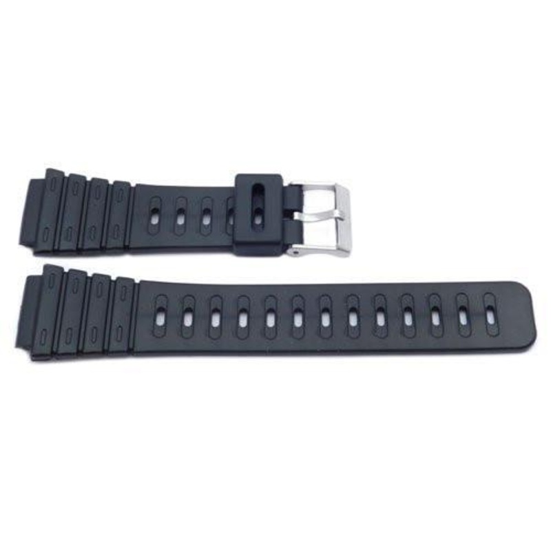 Black Casio Style 20mm Watch Strap P3044 Black