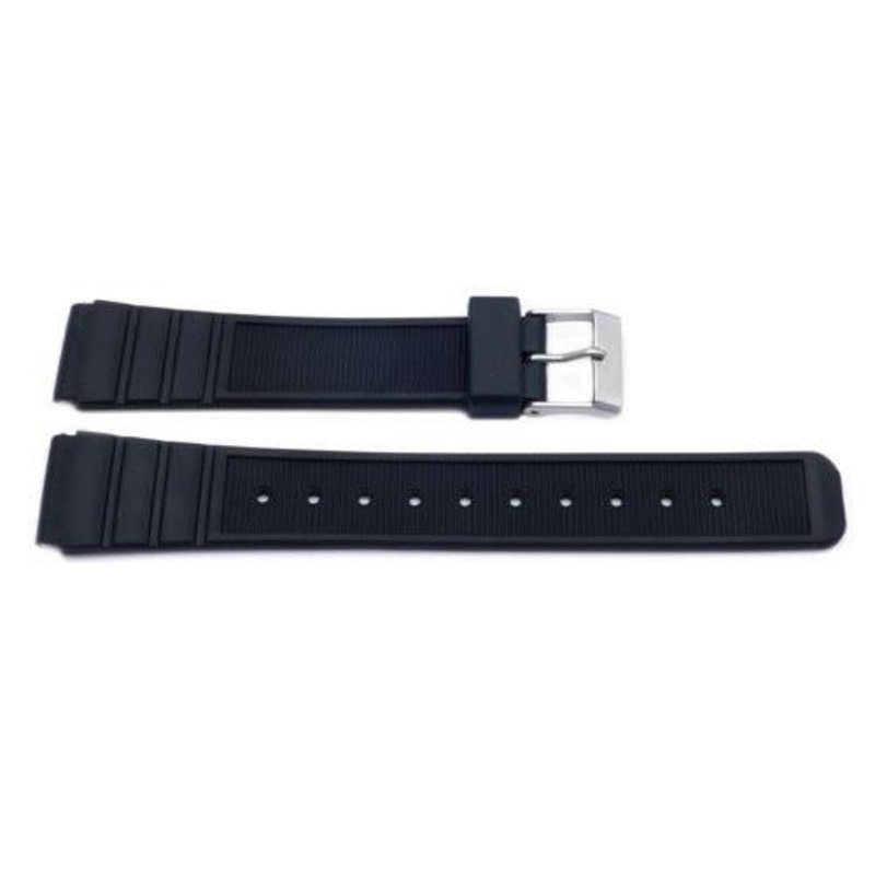 Black Casio Style Sport Watch Band P3032 Black