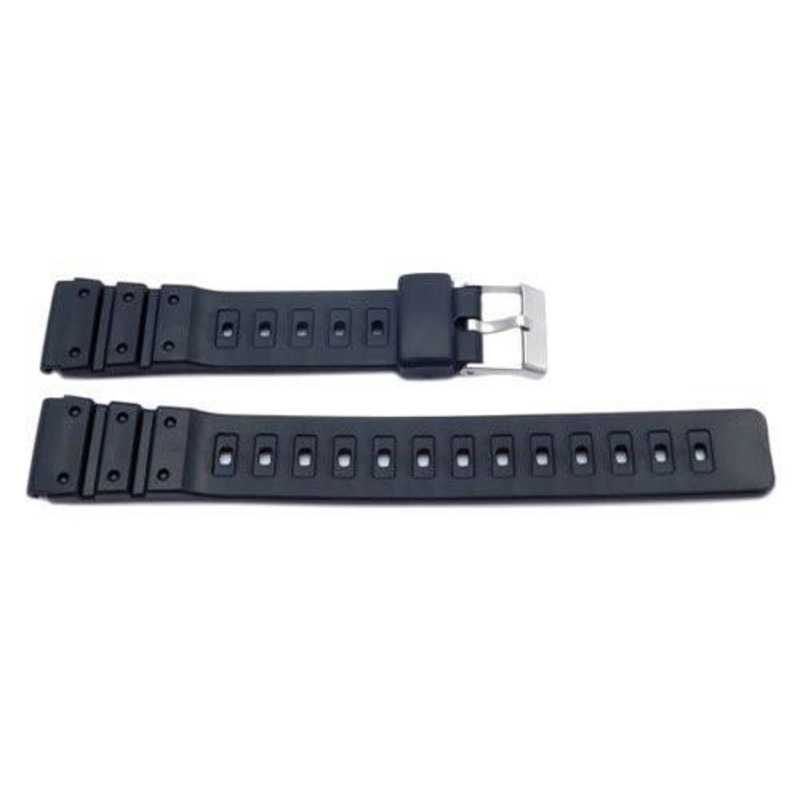 Black Casio Style Sport Watch Strap P3035 Black