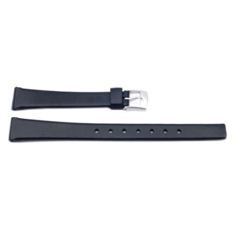 Black Polyurethane 12mm Watch Band P3003 Black