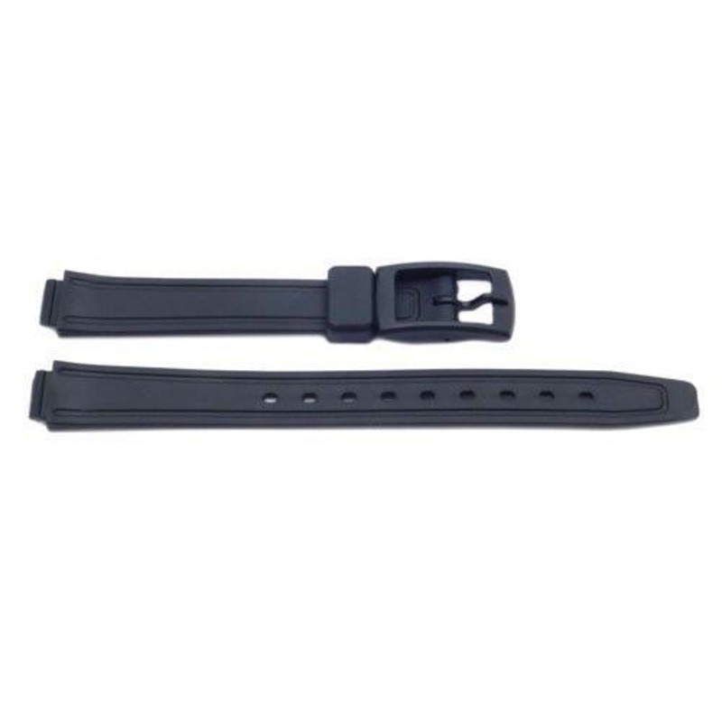 Black Q and Q Style 12mm Watch Band P3074 Black