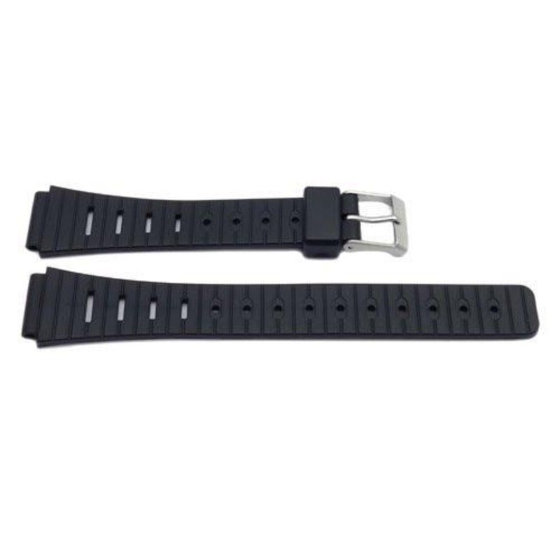 Black Resin Casio Style 14mm B-Y002 Watch Strap Black