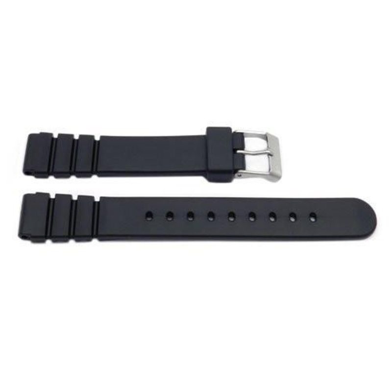 Black Resin Casio Style 14mm B-Y003 Watch Band Black