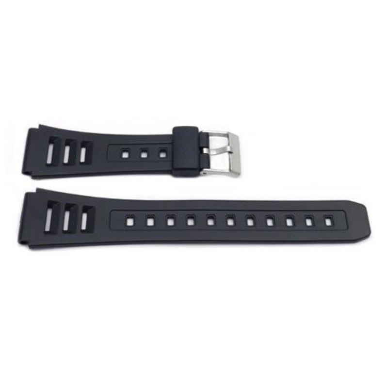 Black Resin Casio Style B-Y014 Watch Strap Black