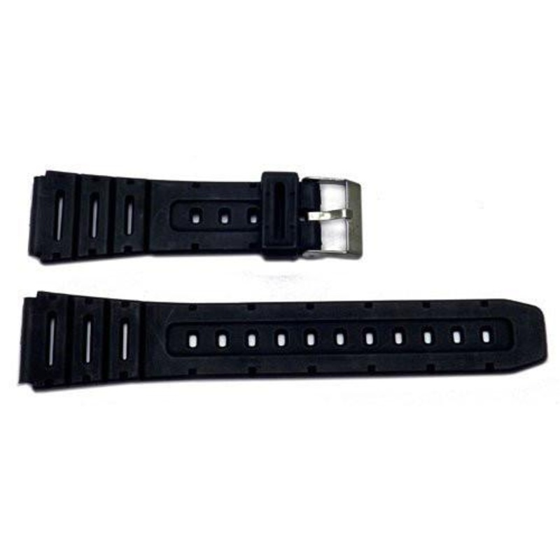 Black Rubber 20mm Watch Strap – B-RUB1 Black