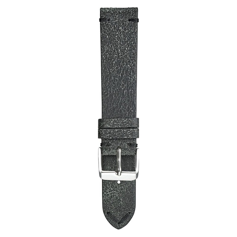 Vintage Crust Leather with matched stitch Watch Strap