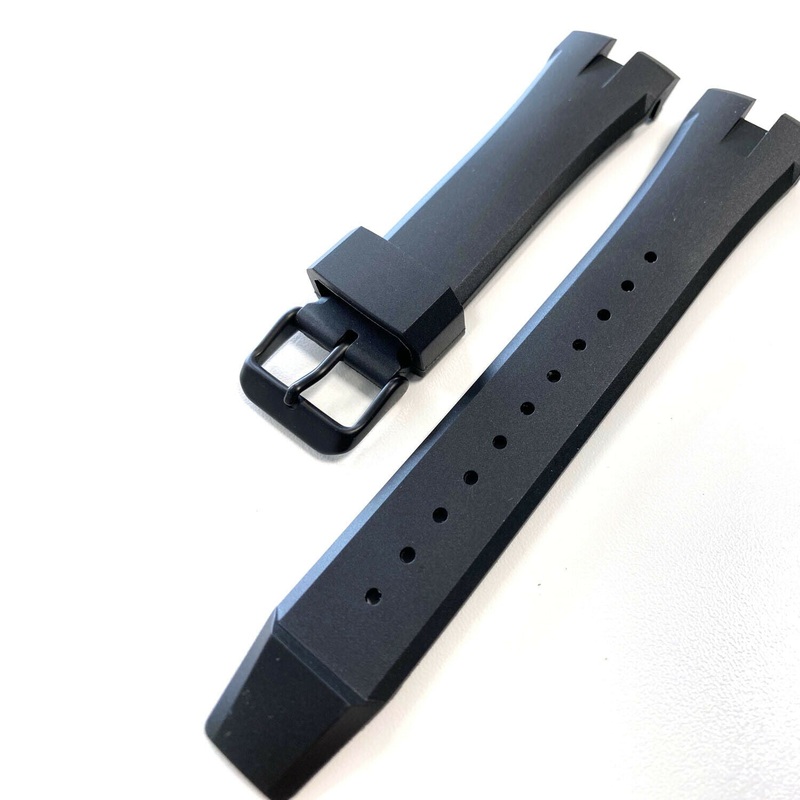 24mm Black Rubber Strap For Citizen Ecosphere Black