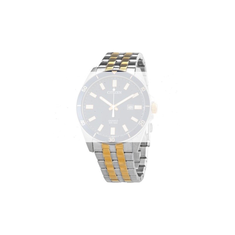 Two-tone silver-tone and gold-tone stainless steel band Silver