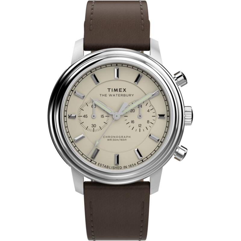 Waterbury Metropolitan Chronograph 41mm Leather Strap Watch