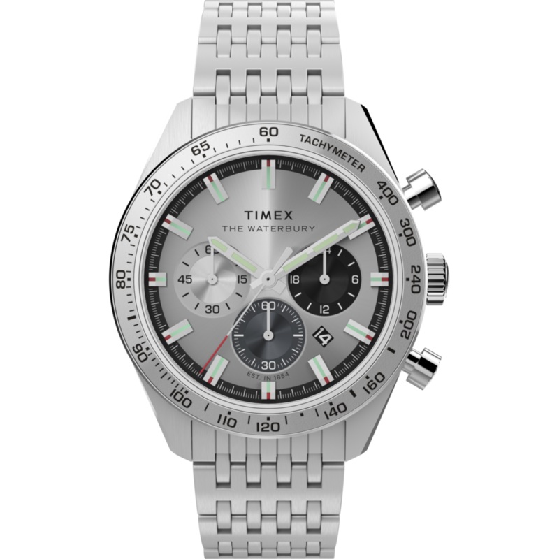 Waterbury Traditional Chronograph 41mm Stainless Steel Bracelet Watch