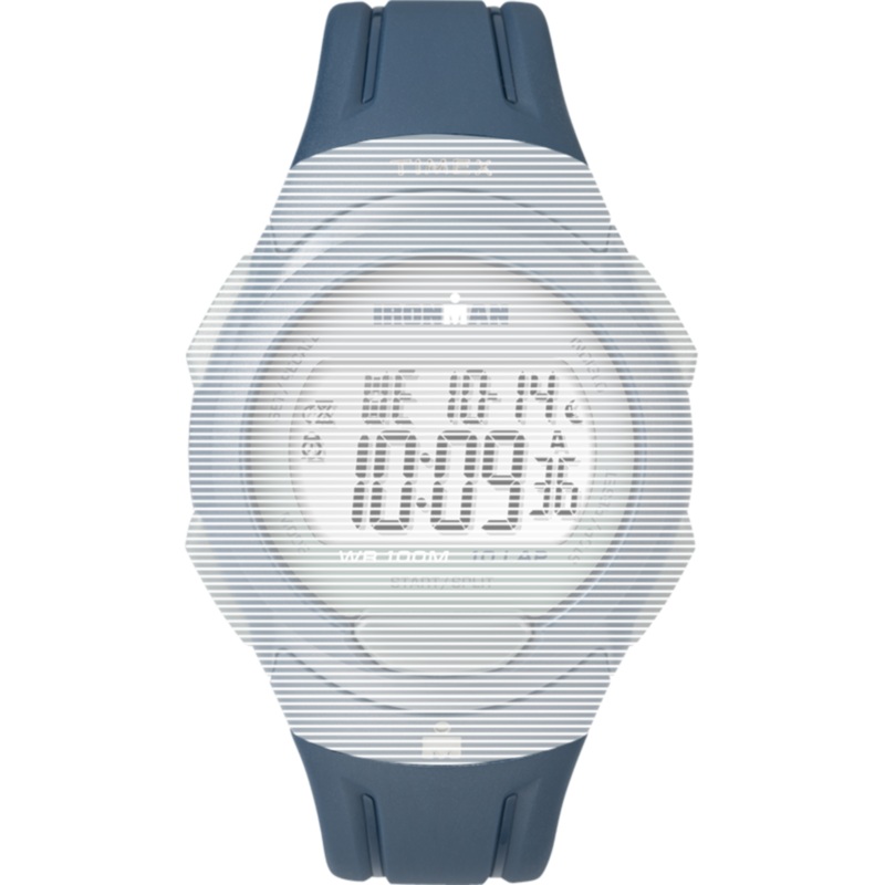 Replacement 16mm Blue Matte Resin Strap for Ironman Essential 10 Full-Size