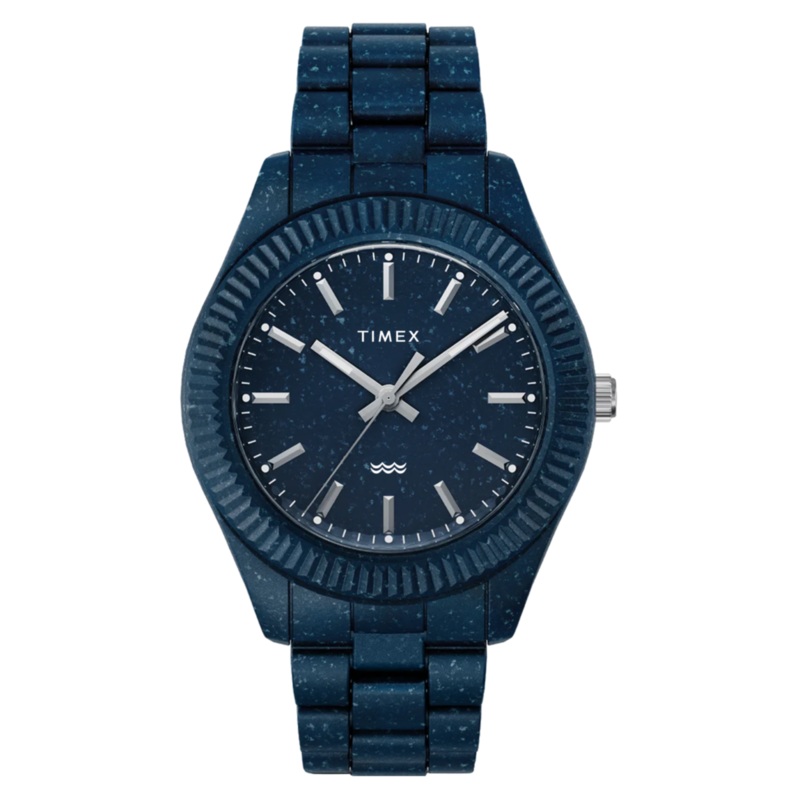 Waste More Time Watch Timex Legacy Ocean 42mm with Recycled Plastic Bracelet