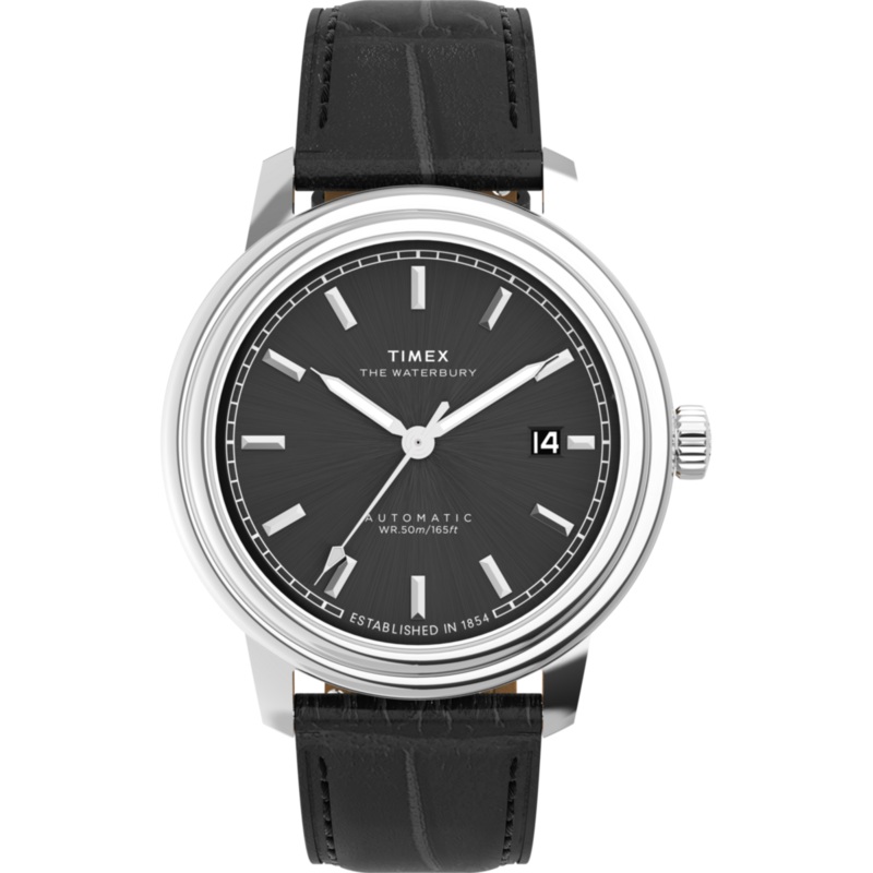 Waterbury Metropolitan Automatic 41mm Leather Strap Watch