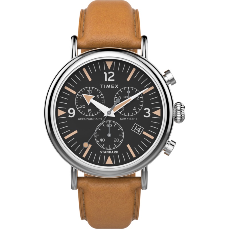 Waterbury Standard Chronograph 41mm Leather Strap Watch