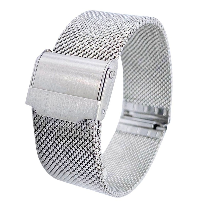 Milanese Mesh Stainless Steel Watch Strap | SILVER | 12 14 16 18 20 22 24 mm