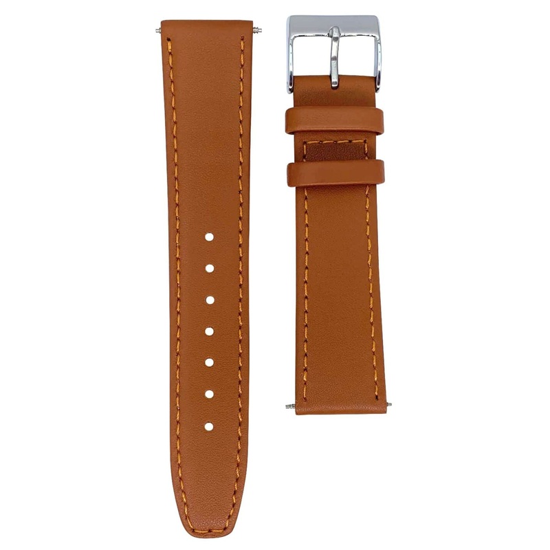 Super Soft Calfskin Genuine Leather Watch Strap | TAN | 12 14 16 18 20 mm